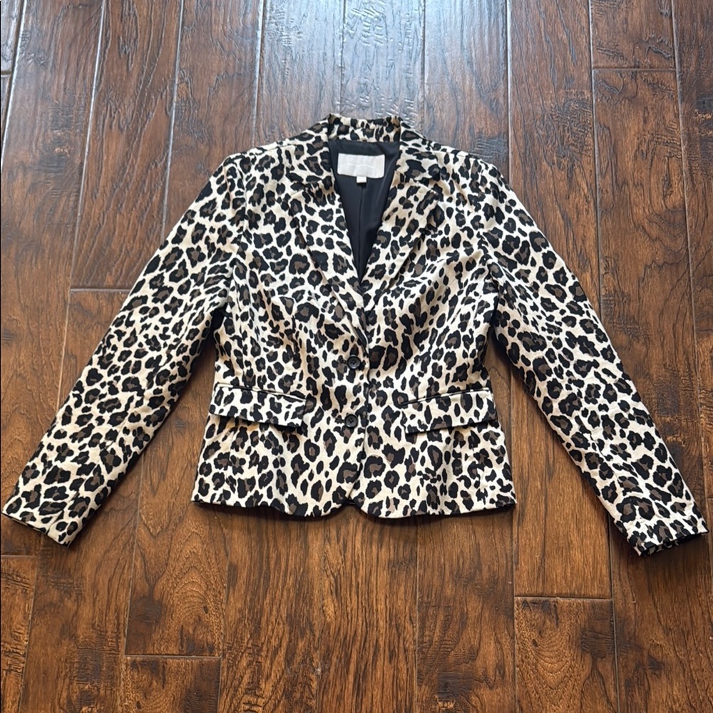 Banana Republic Leopard Print Women's Jacket, size 4